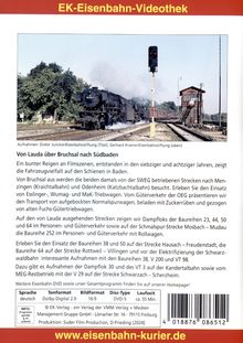 Die Eisenbahn in Baden-Württemberg 3 - Von Lauda über Bruchsal nach Südbaden, DVD