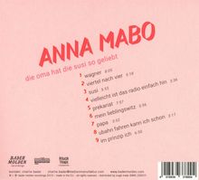 Anna Mabo: Die Oma hat die Susi so geliebt, CD