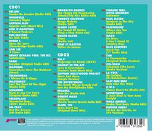 CD01: 01. Bellini - Samba De Janeiro 02. Whigfield - Saturday Night ... CD02: 01. Oli.P - Flugzeuge im Bauch ... Hintergrund in Hellblau.