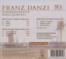 Franz Danzi (1763-1826): Quintette für Klavier &amp; Bläser opp.41,53,54, Super Audio CD