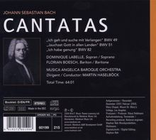 Johann Sebastian Bach (1685-1750): Kantaten BWV 49,51,82, CD