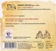 Gisbert Näther (1948-2021): Max und Moritz - Eine musikalische Lausbubengeschichte, CD