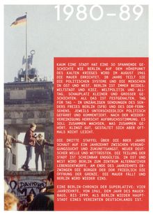 Berlin - Schicksalsjahre einer Stadt Staffel 3 (1980-1989), 10 DVDs