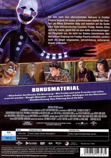 TEXT: Bonusmaterial mit mehreren Punkten und ein Abschnitt über ein neues Kapitel des Grauens. Image: Horrorfilm-DVD-Cover.