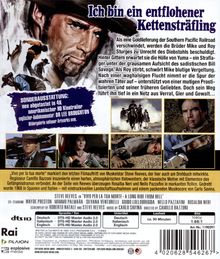 Illustration eines Westernfilms mit dem Titel: "Ich bin ein entflohener Kettensträfling". Es zeigt Cowboy-Szenen.