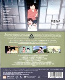 Text: Laufzeit ca. 113 Minuten; Sprachen: Deutsch, Japanisch, Englisch; Extras: Artcards, Trailer, Teaser. Illustration einer Frau mit zwei Kindern vor einem Fenster.