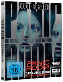 Panic Room (Ultra HD Blu-ray &amp; Blu-ray im Steelbook), 1 Ultra HD Blu-ray und 2 Blu-ray Discs