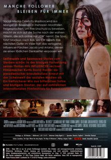 Texte: 
"MANCHE FOLLOWER BLEIBEN FÜR IMMER"
Beschreibung eines Thrillers über Social-Media und Mord.