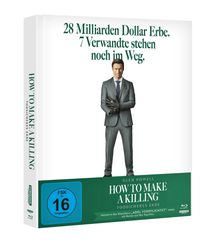 "28 Milliarden Dollar Erbe. 7 Verwandte stehen noch im Weg." Ein Mann im Anzug trägt schwarze Handschuhe.