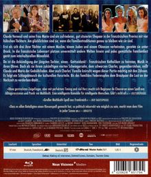 Rückseite einer Blu-ray-Hülle mit Filmbeschreibung über ein Paar in der Provinz, das multikulturelle Schwiegerkinder hat.