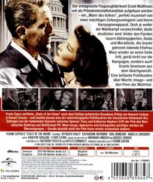 Texte: Der Flugzeugfabrikant Grant Matthews soll Präsidentschaftskandidat werden. Seine Frau bringt Moral ins Spiel. 

Illustration: Ein Mann und eine Frau blicken sich intensiv an, im Hintergrund ein Regierungsgebäude.