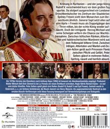 König Rudolf V. verschwindet. Doppelgänger Sydney Frewin soll den Thron retten. Intrigen und Abenteuer folgen.