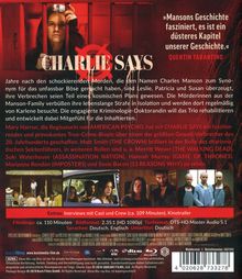 Charlie Says (Blu-ray), Blu-ray Disc