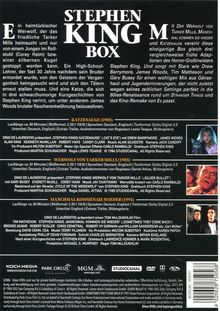 Stephen King Box, 3 DVDs