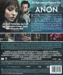 Anon (Blu-ray), Blu-ray Disc