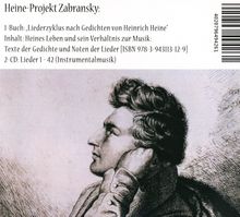 Siegfried Zabransky (geb. 1937): Heine - Liederzyklus (2CDs &amp; Buch), CD