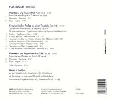 Max Reger (1873-1916): Symphonischer Prolog zu einer Tragödie (arr. für Orgel Heinrich Walther), CD