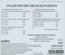 Johannes Geffert spielt Orgelkonzerte, CD