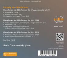 Ludwig van Beethoven (1770-1827): Klaviersonaten Nr.23,30,32, CD