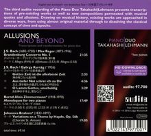 Piano Duo Takahashi / Lehmann - Allusions And Beyond, CD