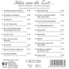 Rudi Schuricke: Schön war die Zeit, CD