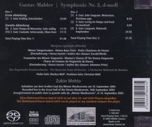 Gustav Mahler (1860-1911): Symphonie Nr.3, 2 Super Audio CDs