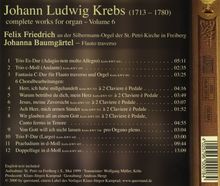 Johann Ludwig Krebs (1713-1780): Sämtliche Orgelwerke Vol.6, CD