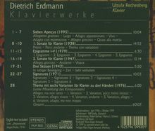 Dietrich Erdmann (1917-2009): Klaviersonaten Nr.1 &amp; 2, CD