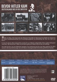 Bevor Hitler kam - Deutschlands Weg ins Dritte Reich 1918-1933, DVD