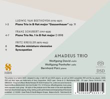 Ludwig van Beethoven, Trio in B-Dur, op. 11. Franz Schubert, Trio Nr. 1 B-Dur D 898. Fritz Kreisler, Marche miniature. Amadeus Trio.
