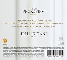 SERGEI PROKOFIEV, Klaviersonaten Nr. 2, 4, 8. IRMA GIGANI, Klavier. Supreme Classics Logo unten links.