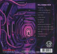 ALIENATED und Songtitel in Weiß. Grelle, violette Illustration eines Gangs mit Tentakeln.
