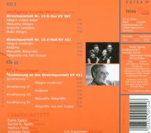 Urs Frauchiger (geb. 1936): Annäherung an das Streichquartett KV 421, 2 CDs