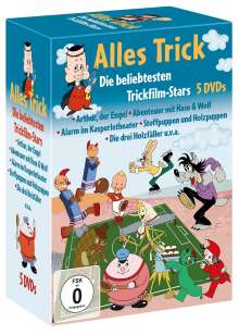 Alles Trick: Die beliebtesten Trickfilm-Stars, 5 DVDs