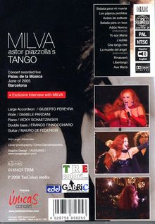 Milva: Astor Piazzolla's Tango - Live In Barcelona 2005, DVD