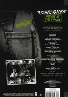 Foreigner: Rockin' At The Ryman 2010, DVD