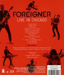 Foreigner: Live in Chicago 2011, Blu-ray Disc