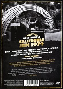 Deep Purple: California Jam 1974, DVD