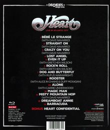 Heart: Live In Atlantic City, Blu-ray Disc