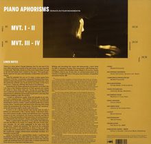 Malakoff Kowalski (geb. 1979): Piano Aphorisms (180g) (Limited Edition), LP
