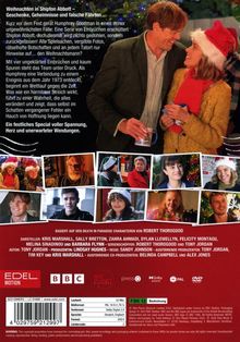 Oben: "Weihnachten in Shipton Abbott – Geschenke, Geheimnisse und falsche Fährten...". Unten: Szenenfotos und Personen.