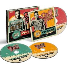 „Dick Brave“ Dekor, Retro-Stil, „Limited Bundle Back For Good Specials“, CD-Hüllen und -Scheiben in lebhaften Farben.