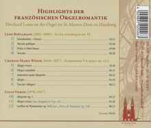 Eberhard Lauer - Highlights der französischen Orgelromantik, CD
