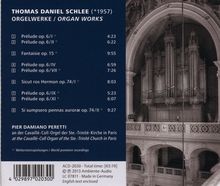 Thomas Daniel Schlee (geb. 1957): Orgelwerke, CD