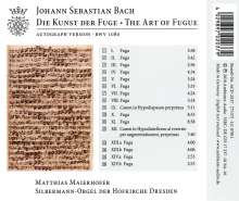 Johann Sebastian Bach (1685-1750): Die Kunst der Fuge BWV 1080 für Orgel, CD