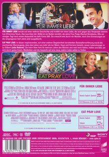 Für immer Liebe / Eat, Pray, Love, 2 DVDs