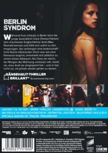 Berlin Syndrom, DVD