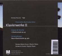 Stefan Heucke (geb. 1959): Klavierwerke II, CD