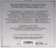 ABC der Gesangskunst in Deutschland - Gesangslexikon 4, 2 CDs