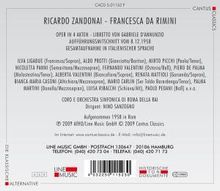 Riccardo Zandonai (1883-1944): Francesca da Rimini, 2 CDs